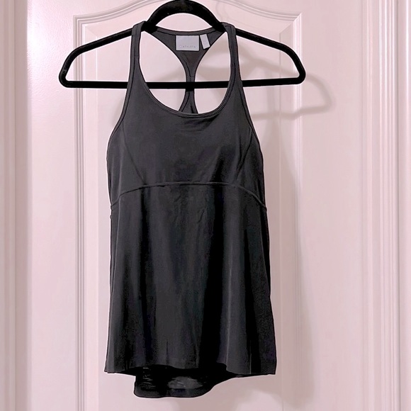 Athleta Black Tank Racerback with Built in Bra - Picture 2 of 13